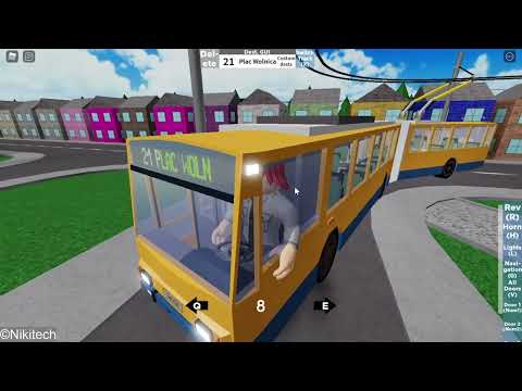 Видео: Nikitech за рулём Троллейбуса! + ИНФОРМАТОР  | Nid's Buses & Trams  (Route 21). [Roblox]