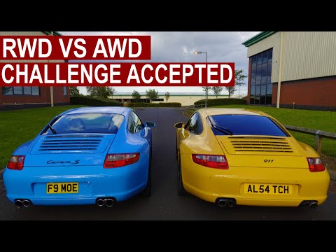 Видео: S против 4s 911 RWD против AWD — сравнение Porsche Carrera 997