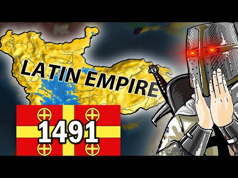 Видео: ЛАТИНСКАЯ ИМПЕРИЯ за Госпитальеров в 1491 (Ironman)