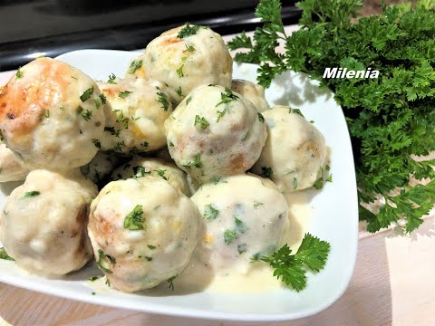 Видео: Нежные КУРИНЫЕ ТЕФТЕЛИ в сметанном соусе.  КОРОЛЕВСКИЙ УЖИН!