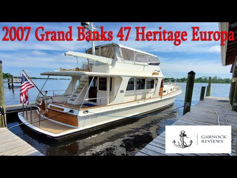 Видео: [Продано] - 699 995 долларов США - (2007) Grand Banks 47 Heritage Europa продаётся
