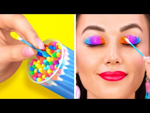 Видео: ФАНТАСТИЧЕСКИЕ РАДУЖНЫЕ ЛАЙФХАКИ 🌈 Красочные DIY Идеи От 123 GO!