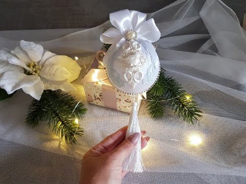 Видео: Декор елочных игрушек