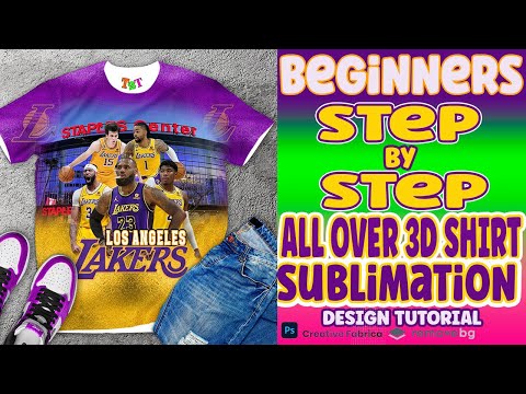 Видео: СЕКРЕТЫ СУБЛИМАЦИИ: создайте потрясающий 3D-дизайн по всей поверхности футболки (разработка прост...