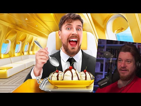 Видео: Билет на Самолет за $1 vs $500,000! | РЕАКЦИЯ НА MrBeast