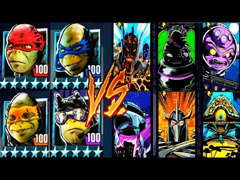 Видео: Черепашки-Ниндзя из ФИЛЬМА - ПРОТИВ ВСЕХ БОССОВ (мобильная игра) TMNT Legends UPDATE X