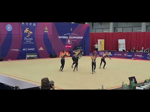 Видео: Държавно първенство по художествена гимнастика ансамбли-2024г. Академик-2 без уред.