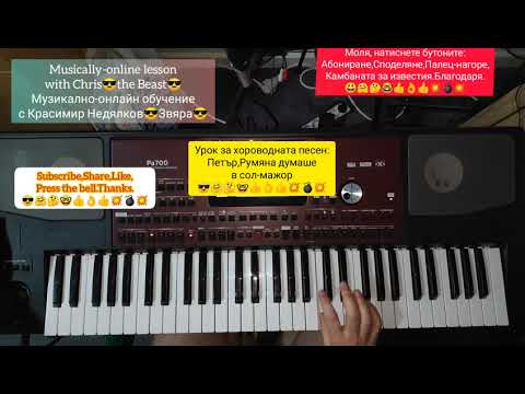 Видео: Урок за песента Петър Румяна думаше в сол мажор