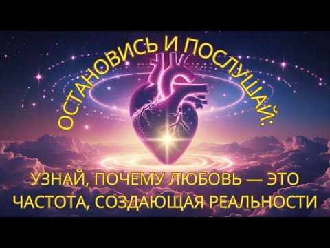 Видео: ОСТАНОВИТЕСЬ И ПОСЛУШАЙТЕ УЗНАЙТЕ, ПОЧЕМУ ЛЮБОВЬ — ЭТО ЧАСТОТА, СОЗДАЮЩАЯ РЕАЛЬНОСТЬ
