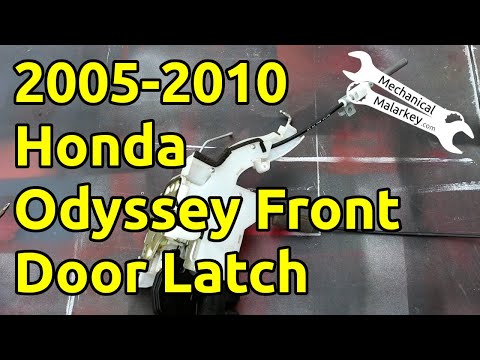 Видео: Снятие защелки передней двери Honda Odyssey 2005-2010