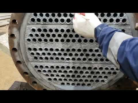 Видео: Ремонт текущей трубной доски теплообменника материалами Belzona