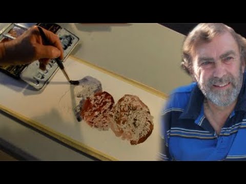 Видео: Урок по акварели — рисуем камни с помощью маскирующей жидкости Art Masking Fluid
