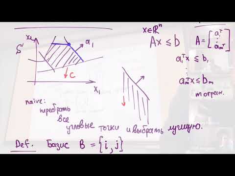 Видео: Семинар 11. Симплекс метод для решения задачи линейного программирования. МФТИ. 2022