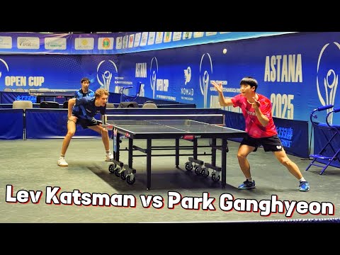 Видео: ЛЕВ КАЦМАН ПОБЕЖДАЕТ 61-ую РАКЕТКУ МИРА PARK GANGHYEON! 