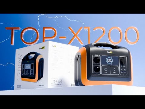 Видео: Обзор TopON TOP-X1200 LFP 992Wh, 2 розетки 220V 1200W, авторозетка,  DC, Type-C PD, 2 USB QC, фонарь