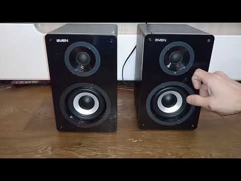 Видео: Видео обзор активных колонок 2.0 Sven sps-707