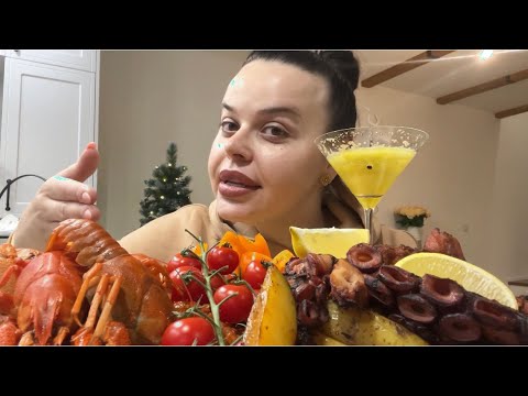 Видео: Мукбанг-🎁💥1000 Подписчиков-Раки🦞-Осьминог на Гриле🐙