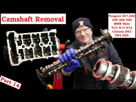 Видео: Часть 14 — Снятие распредвала на Peugeot 207 208 EP6 THP150 THP175 Citroen BMW Mini N12 N13 N14