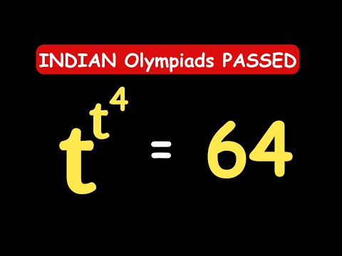 Видео: ИНДИЙСКИЕ ОЛИМПИАДЫ || Как решить уравнение для t? || t = ? ||