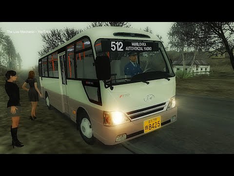 Видео: Hyundai County [FIX2] OMSI 2 - Глубинка RU (very long route of line 512)