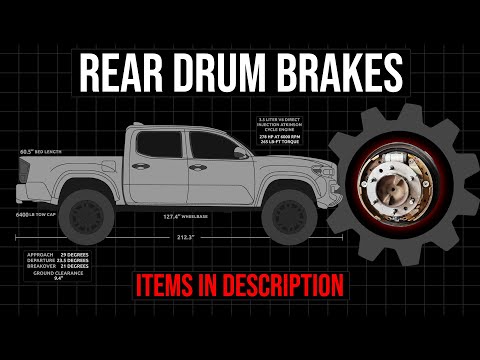 Видео: Как заменить задние барабанные тормоза Toyota Tacoma 2005-2023