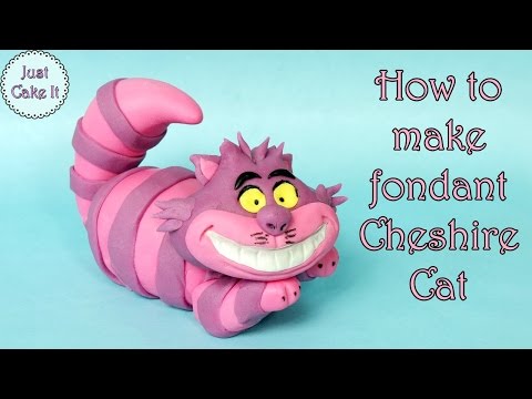 Видео: Как сделать Чеширского кота из мастики