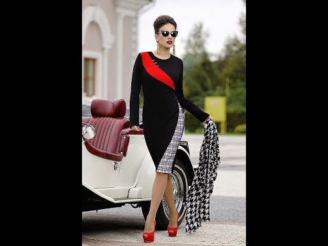 Видео: Платье комбинированное. Моделируем.