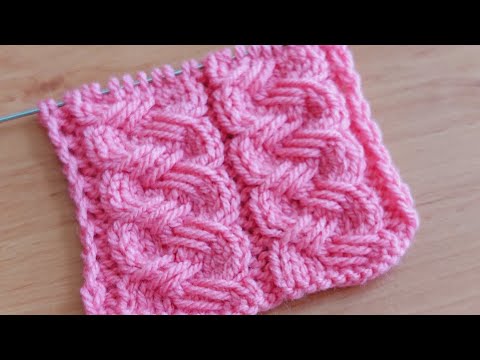 Видео: Красивый, 👍рельефный узор спицами для свитера, шапочки , жилета .