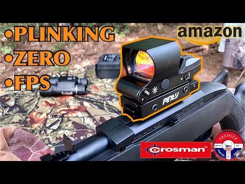 Видео: Crosman 1077: сколько выстрелов в одном баллончике с CO2? Коллиматорный прицел Pinty 1x28x40