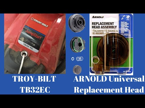 Видео: Сменная головка триммера Troy Bilt Weedeater | TB32EC