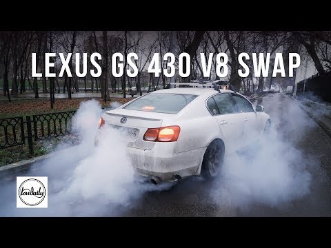 Видео: Lexus GS430 Swap 3UZ FE  вместо гибрида (Hybrid) + Burnout.