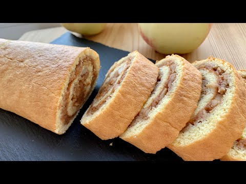 Видео: Яблочный рулет! То что нужно печь в сезон яблок! Рулет без трещин