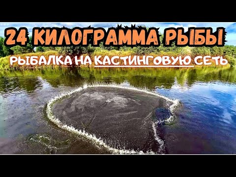 Видео: 24 КИЛОГРАММА, ОТБОРНОЙ РЫБЫ!!! РЫБАЛКА НА КАСТИНГОВУЮ СЕТЬ