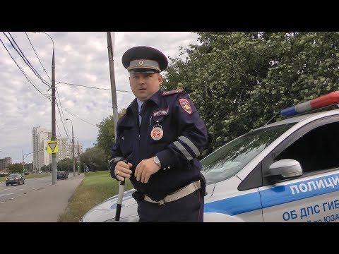 Видео: Рекорд. Постановление за 2 минуты, л-т Самохин ГИБДД ЮЗАО 15.09.2017