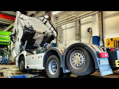 Видео: Попал в сервис на Scania V8!