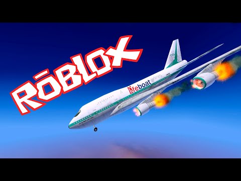 Видео: Крушение самолёта в ROBLOX