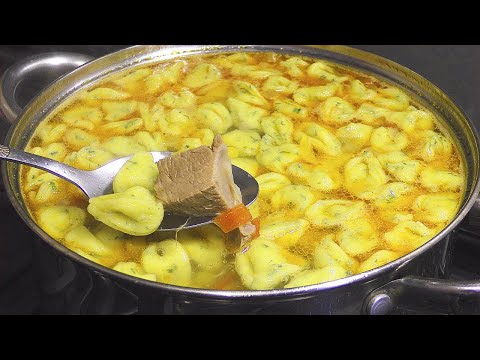 Видео: Такой супчик хоть каждый день! Мясной суп с домашними ракушками.