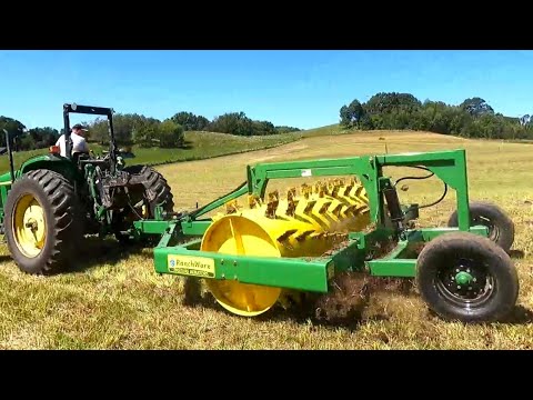 Видео: Новый аэратор RanchWorx готов к работе! Демонстрация пастбищного аэратора RanchWorx SB 12’ x 36’’!