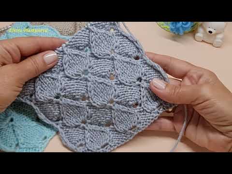 Видео: *ЛИСТЬЯ С ДВУХ СТОРОН ПОЛОТНА.* УЗОР ДЛЯ ПЛЕДА И НЕ ТОЛЬКО.