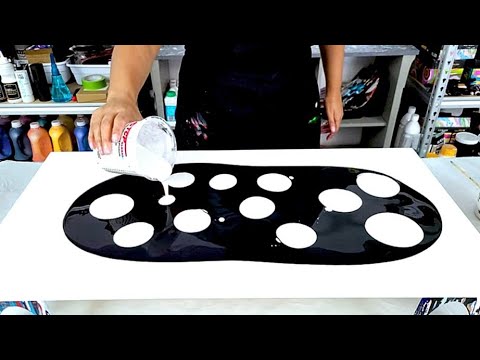 Видео: Этот новый цвет потрясающий! Жемчужно-желтый с уникальным дизайном! - Акриловая живопись