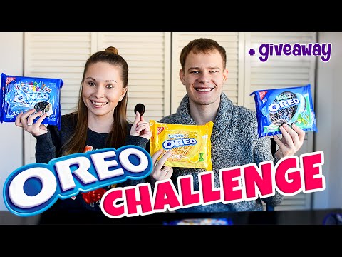 Видео: OREO CHALLENGE + GIVEAWAY // Угадываем печенье OREO!