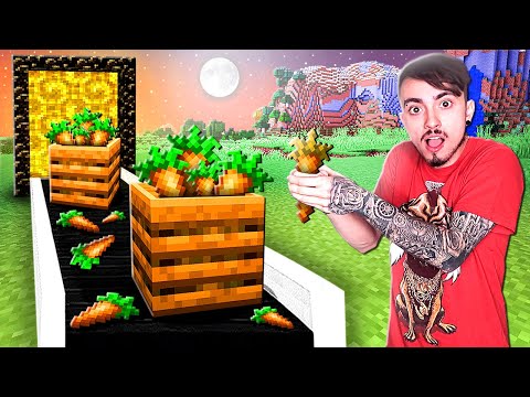 Видео: БЕСКОНЕЧНАЯ ФЕРМА МОРКОВКИ В МАЙНКРАФТ!