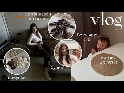 Видео: ВЛОГ 🤎 у Емельяна кризис 2 лет?! Комбинезон на осень🍂 будни с малышом