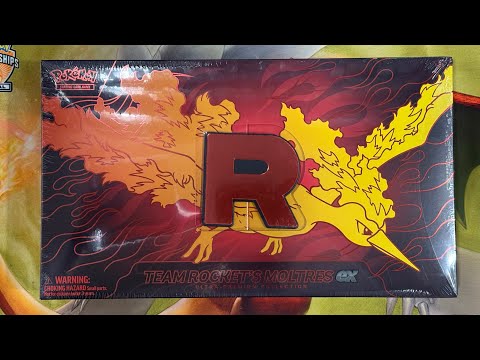 Видео: Распаковка коллекции Moltres Ultra Premium от Team Rocket *Эксклюзив от GameStop*