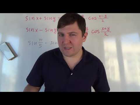 Видео: Сумма и разность синусов. Алгебра 10 класс.