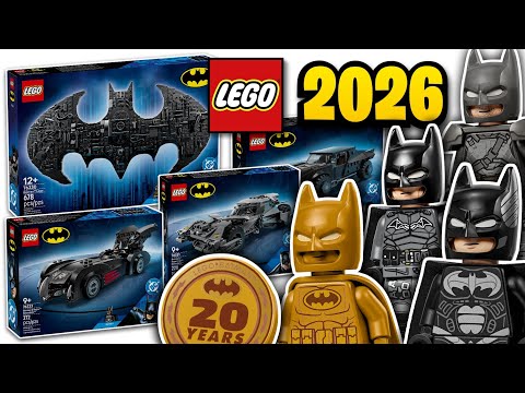 Видео: ОФИЦИАЛЬНО представлены наборы LEGO Batman 20th Anniversary 2026