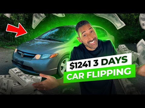 Видео: Перепродажа Honda Civic всего за 3 дня. Быстрая прибыль в 1200 долларов.