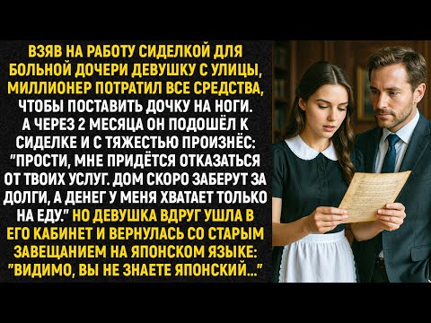 Видео: Взяв на работу сиделкой для больной дочери девушку с улицы, миллионер потратил все деньги...