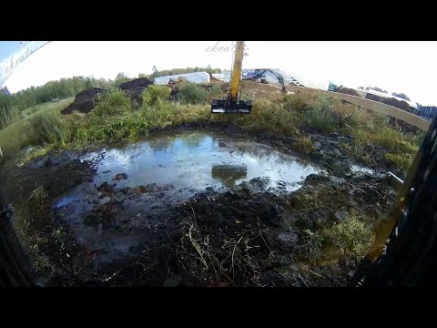 Видео: Вырыл отстойный пруд