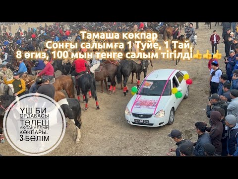 Видео: ҮШ БИ ОРДАБАСЫ. ТӨЛЕШ АҚСАҚАЛДЫҢ КӨКПАРЫ. 3-бөлім. 29.10.2022. #horseshow#кокпар2022 #көкпар #kokpar